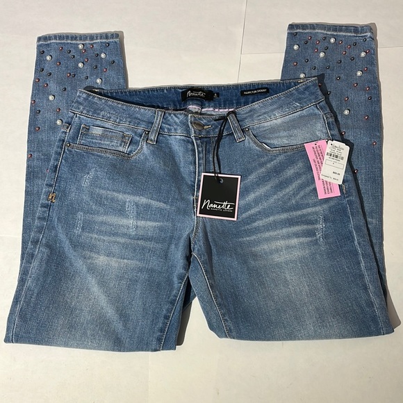 Lepore Jeans Lepore Hamilton Skinny Jeans Denim Pearl Wash Sz 8 New Ankle